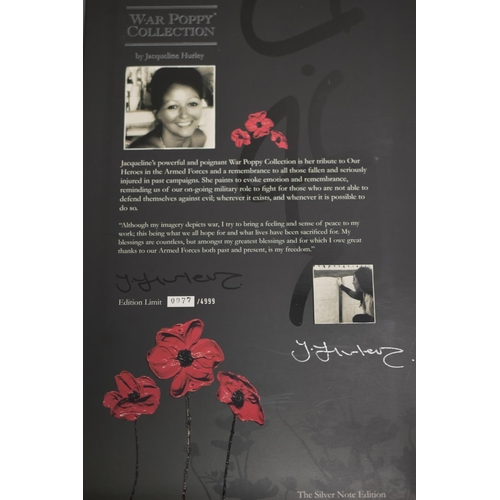 89 - Full set of 12 Silver 999 Limited Edition The War Poppy Note Collection complete with Display Case (... 