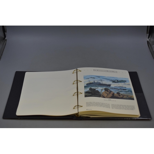 90 - Folder Containing The History of World War II Collection of First Day Cover Coins. Includes D Day 50... 