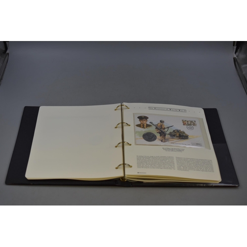 90 - Folder Containing The History of World War II Collection of First Day Cover Coins. Includes D Day 50... 