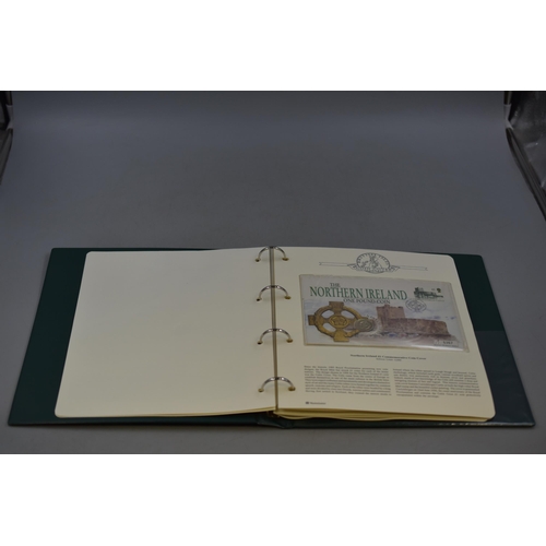 91 - Folder Containing The British Isles Coin Cover Collection. Includes English One Pound Coin, Northern... 