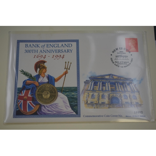 91 - Folder Containing The British Isles Coin Cover Collection. Includes English One Pound Coin, Northern... 