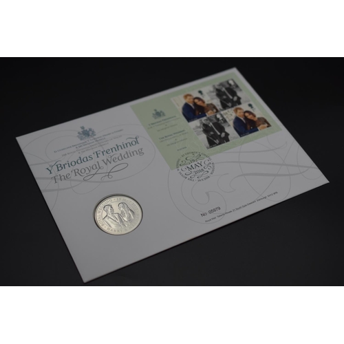 93 - Royal Wedding Brilliant Uncirculated Five Pound Coin for Harry & Megan 19 May 2018.