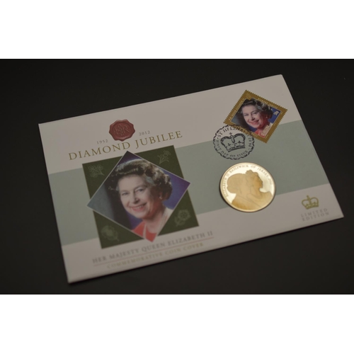 97 - Limited Edition Elizabeth II £5 Commemorative Coin Cover with info Card