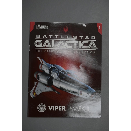 77 - Battlestar Galactica The Official Starships Collection Viper Mark II (Missing Display Stand)