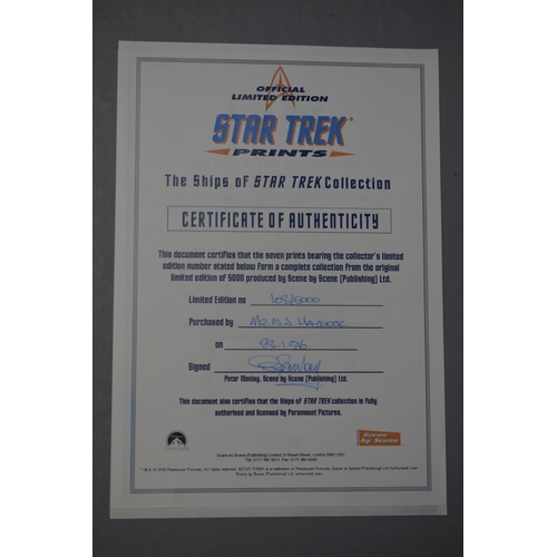 85 - Mixed Lot to include Limited Edition Star Trek Scene by Scene Star Trek Ships Collection with Certif... 