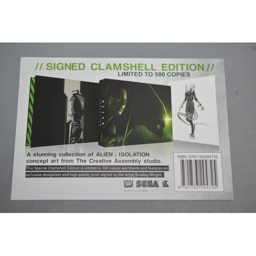 86 - The Art Of Alien: Isolation. Signed Clamshell Limited Edition (1 of 500) Collectors Hardcover Concep... 