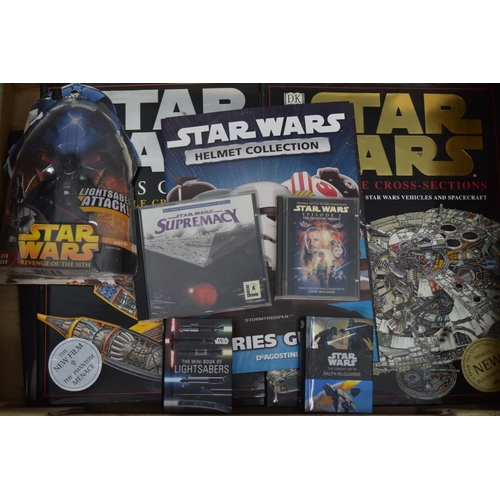 91 - Large Selection of Star Wars items to include Mini Disk (The Phantom Menace), PC CD Rom Game Suprema... 