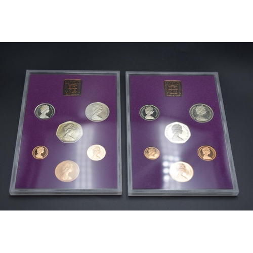 11 - Two Royal Mint 1980 Proof Coin Sets Complete in Cases with Envelopes