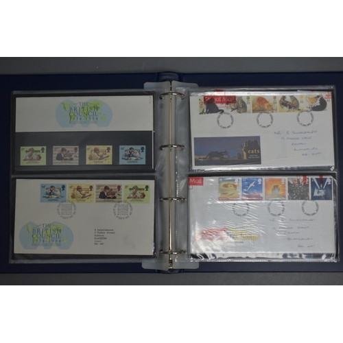 35 - Stamp Album Containing a Large Selection of both Worldwide and Commemorative Stamps. Includes Christ... 