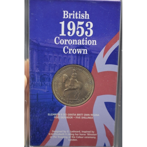 76 - Two Commemorative Coins to include 1953 Coronation Crown in Case and Lord Horatio Nelson One Crown i... 