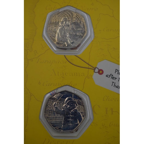 83 - 2018 Paddington Collectors Pack to include Two 50 Pence Coins