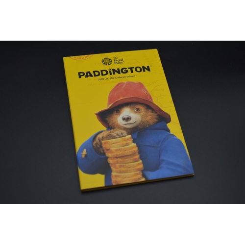 84 - 2018 Paddington Collectors Pack to include Two 50 Pence Coins