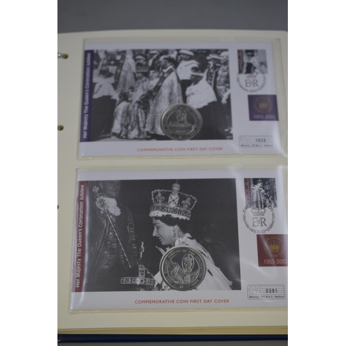 87 - Full Album Containing a Selection of Coins and First Day Covers for Queen Elizabeth's Coronation Jub... 