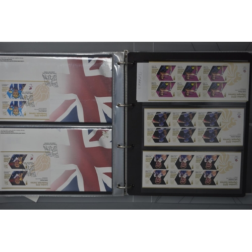 104 - London 2012 Gold Medal Winners Stamp Collection