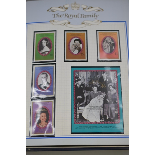 107 - Full Album Containing a Large Selection of Commemorative Royal Stamp Covers and Mini Sheets