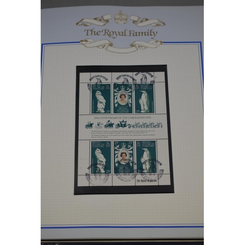 107 - Full Album Containing a Large Selection of Commemorative Royal Stamp Covers and Mini Sheets