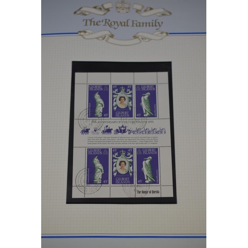 107 - Full Album Containing a Large Selection of Commemorative Royal Stamp Covers and Mini Sheets