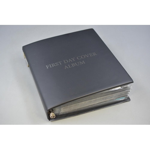 108 - Full Album Containing a Mixed Selection of First Day Cover Stamps. Includes James Bond, Air Displays... 