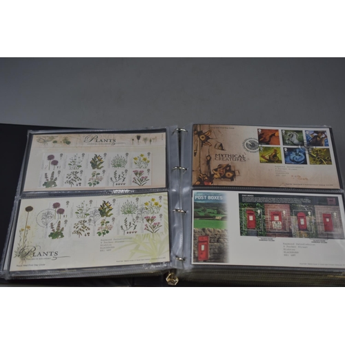 108 - Full Album Containing a Mixed Selection of First Day Cover Stamps. Includes James Bond, Air Displays... 