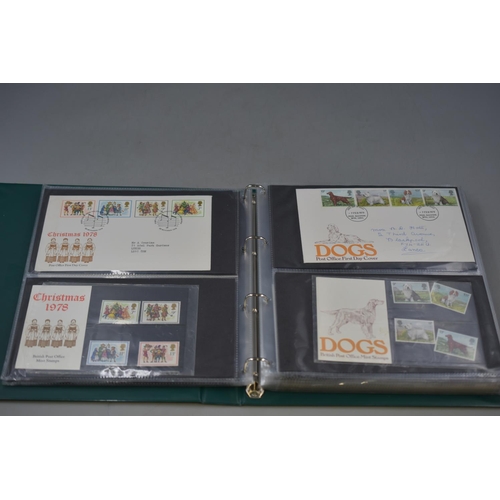 110 - Album Containing a Large Selection of First Day Stamp Covers. Includes 1970's British Wildlife, Dogs... 