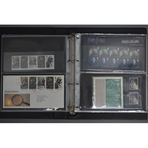 111 - Folder Containing a Large Selection of First Day Cover Stamps. Includes Penny Black Anniversary Cove... 