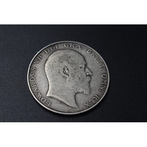 100 - Silver Edward VII 1909 Half Crown