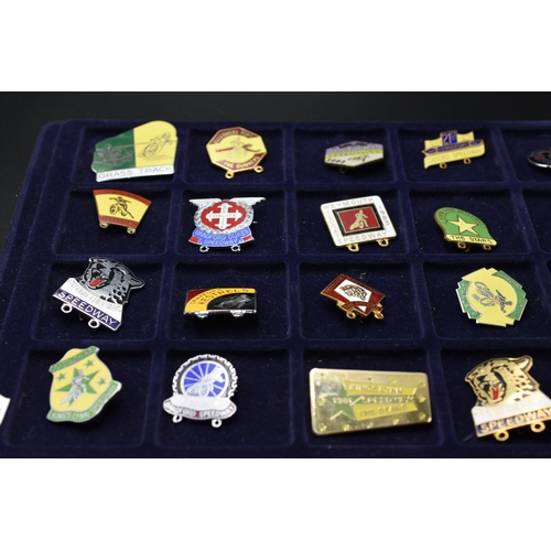 96 - Twenty Four Speedway Badges including Oxford Cheetahs, Grass Track and More