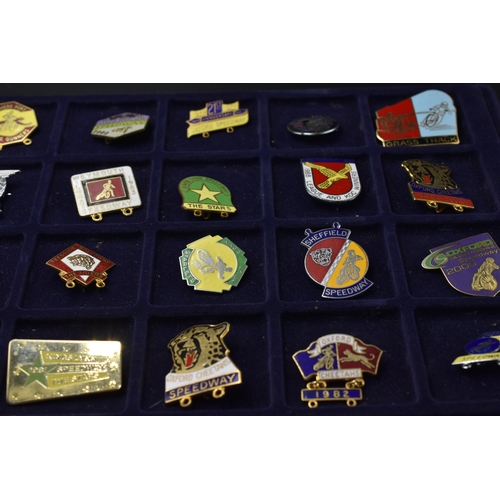 96 - Twenty Four Speedway Badges including Oxford Cheetahs, Grass Track and More