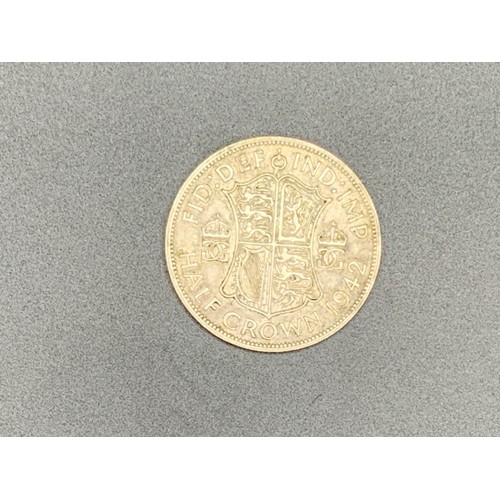 62 - George VI 1942 Silver Half Crown