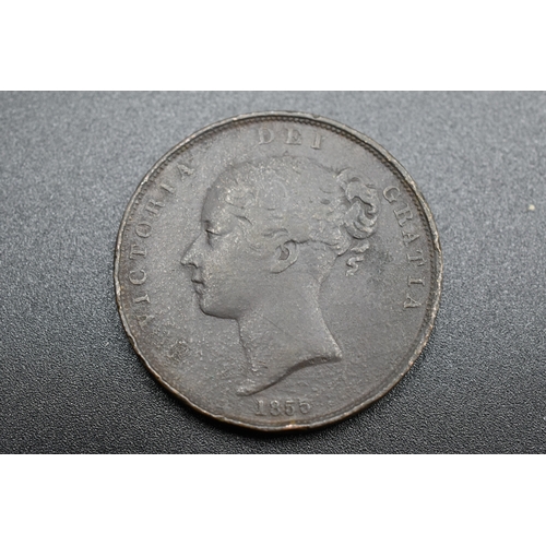 Victoria 1855 Penny Coin