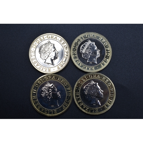 66 - Collection of 2 Pound Coins - Elizabeth II - 2008, 2009, 2010, 2011