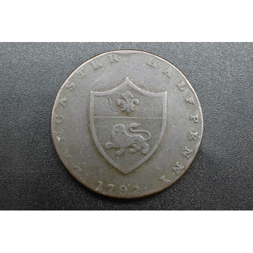 89 - Lancaster - Half Penny Token - John of Gaunt - 1792