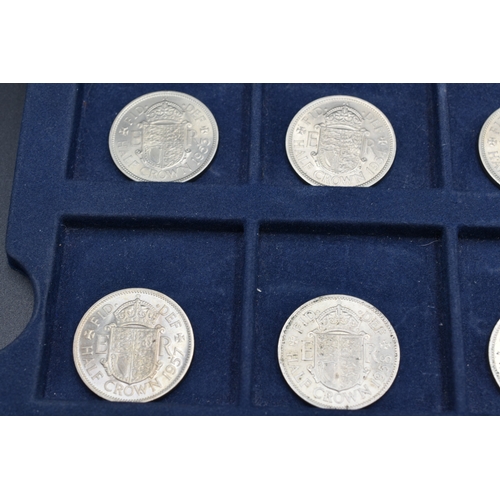 110 - Date Run of 12 Elizabeth II Half Crowns (1953 to 1964)