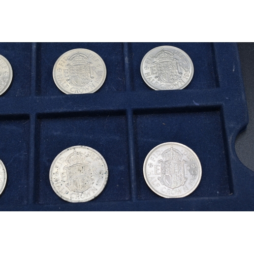 110 - Date Run of 12 Elizabeth II Half Crowns (1953 to 1964)