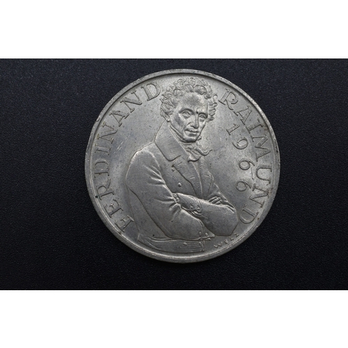 Silver - Austria - 25 Schilling - 130th Anniversary of the Death of Ferdinand Raimund - 1966