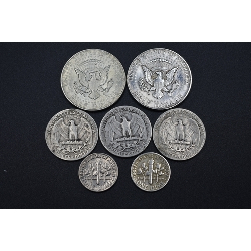 91 - Selection of USA Silver Coinage