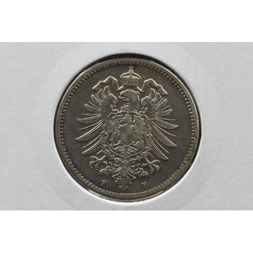 23 - Silver - German - Wilhelm I - 1 Mark - 1874