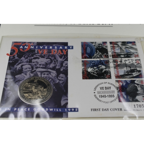 34 - VE Day £2 Coin First Day Cover