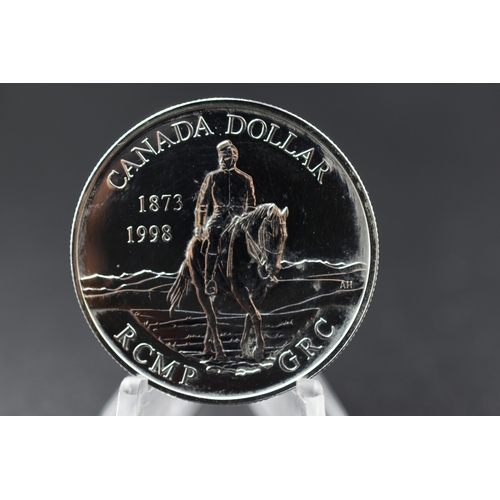 47 - Silver - Canada - 1 Dollar - Elizabeth II - Royal Canadian Mounted Police - 1998