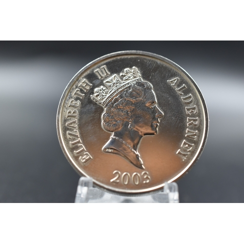 87 - Silver - Alderney - Elizabeth II - 5 Pounds - Prince William - 2002