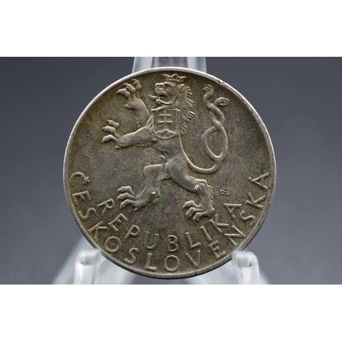 59 - Silver - Czechoslovakia - 50 Korun (Slovak Uprising) - 1947