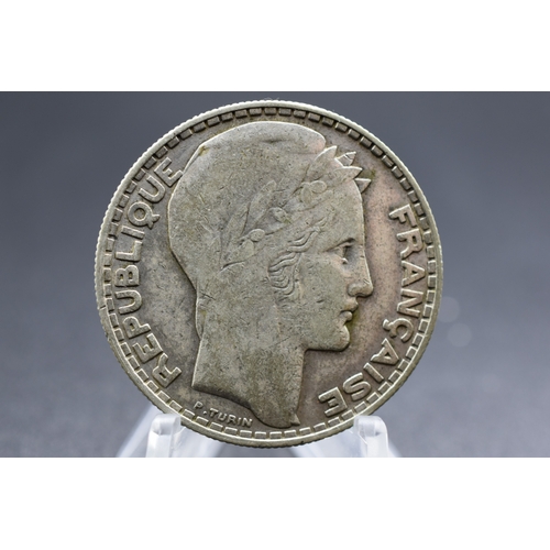 62 - Silver - France - 20 Francs - 1933