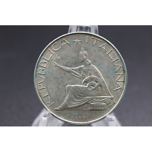 69 - Silver - Italy - 500 Lire (Unification Centennial) - 1961