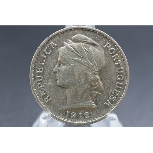 72 - Silver - Portugal - 50 Centavos - 1912