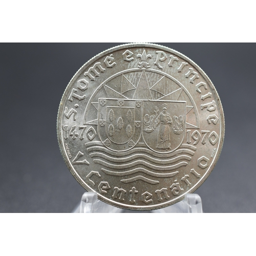 92 - Silver - São Tomé and Príncipe - 50 Escudos - 1970