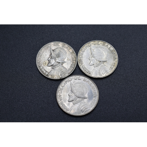 63 - Silver x2 - Panama - 1/10 Balboa - 1930 & 1962 and 1966