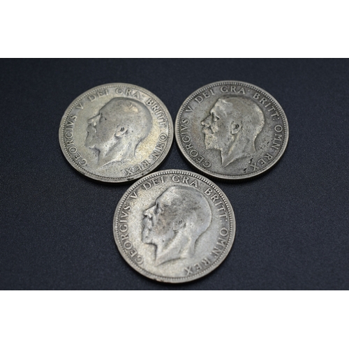 87 - Three George V Silver Florins (1929, 1931 & 1936)