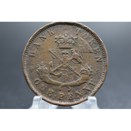 92 - Canada - One Penny - Canada - 1852