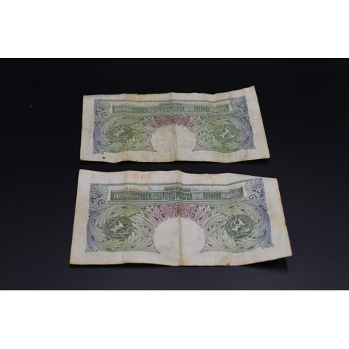 94 - Two One Pound Bank Notes 1955 - 1960