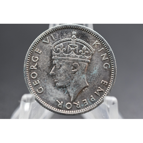 98 - Silver - Zimbabwe - One Shilling - George VI - 1942